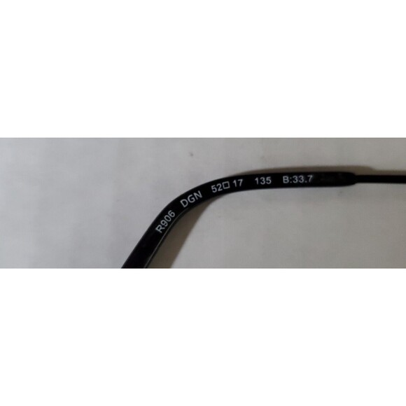 Tura R906 Black Metal Half Rim Eyeglasses Frame 52-17-135 Unisex Semi Rimless main image 5